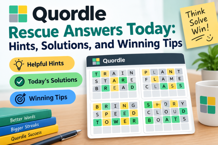 Quordle Rescue Answers Today